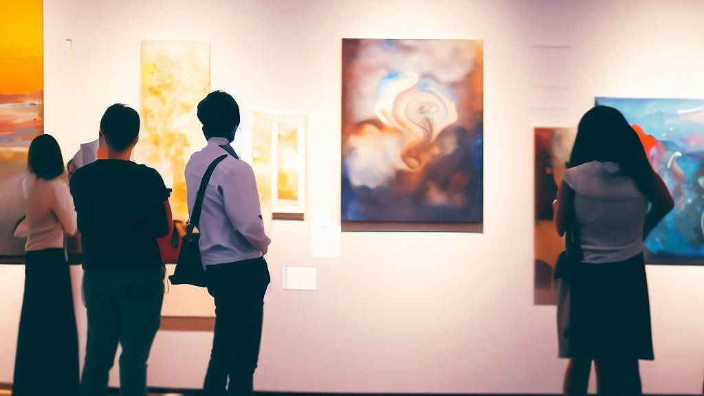 Art exhibition for pricing artworks.