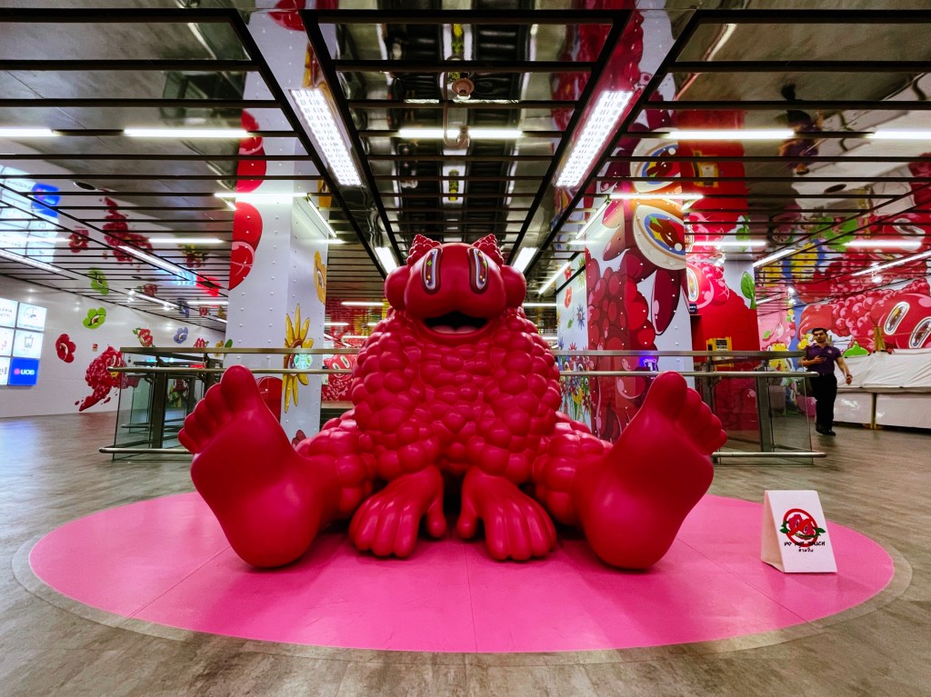 Modern art focus to character design. Art MRT Phahonyothin, Bangkok, Thailand.