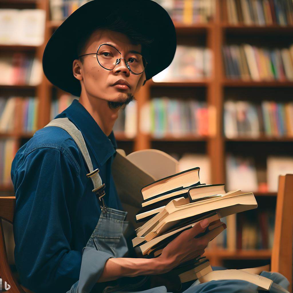 Why is reading books important for artists?