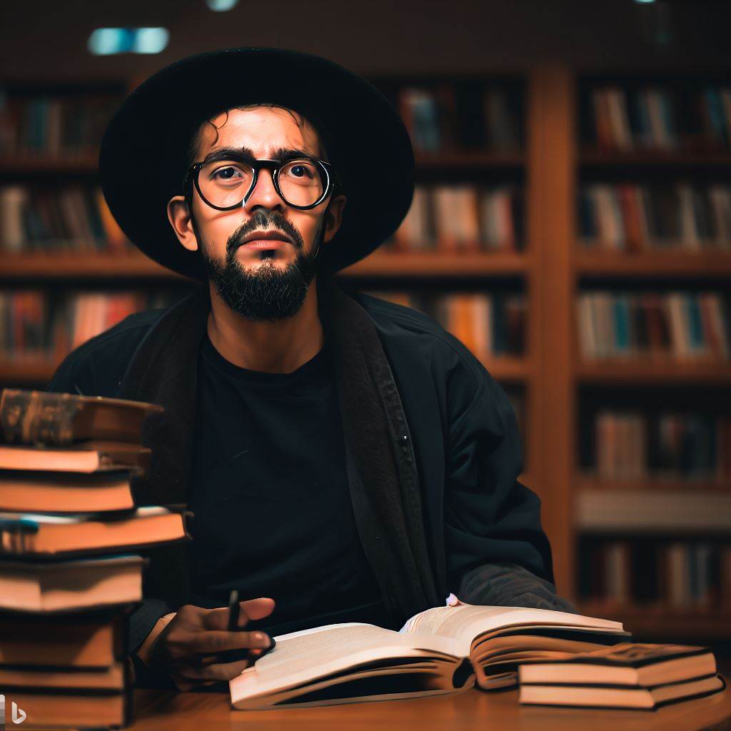 Why is reading books important for artists?